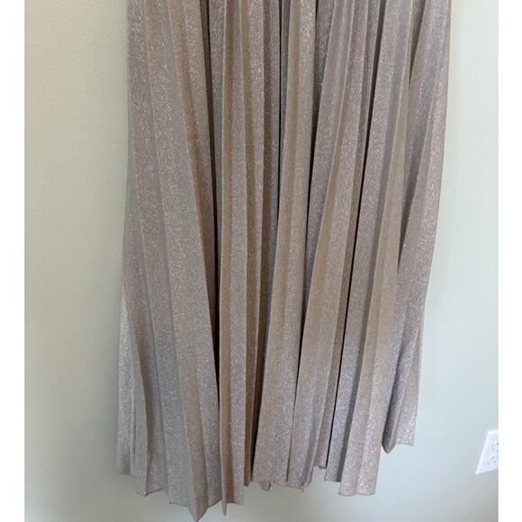 Elevenses Anthropologie Lunar Silver Sparkle Dress - Picture 4 of 11